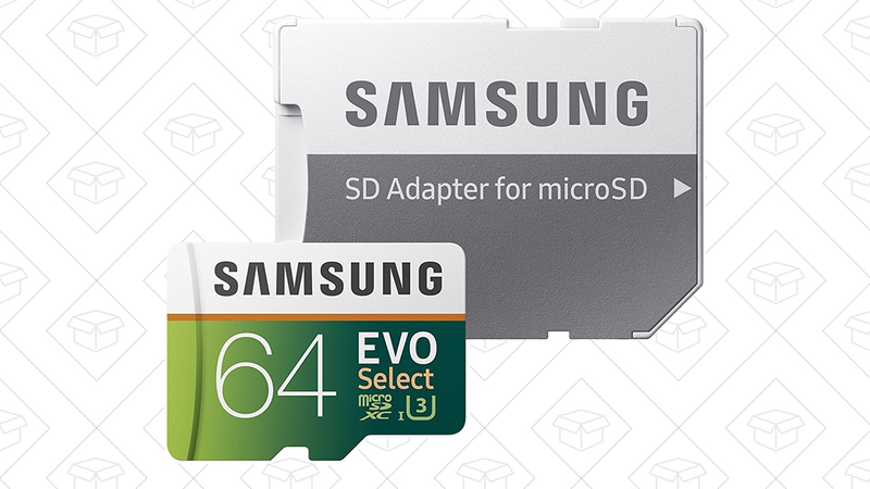 Samsung 64GB MicroSD Card | $20 | Amazon